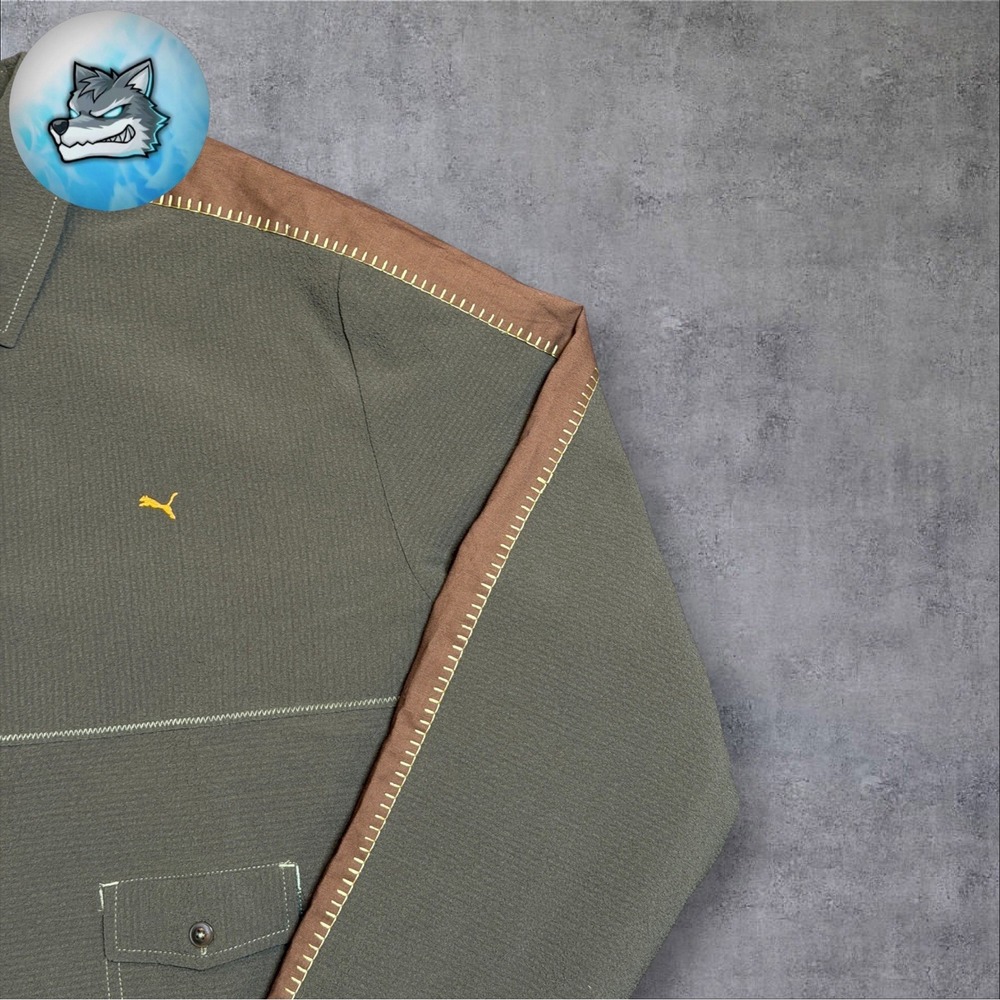 Puma x Bodega T7 Coaches Jacket Dark Olive Green Quickstrike Size L 633483 70 - Picture 6 of 14